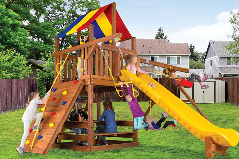 Wooden Swing Sets Playsets In Or And Wa